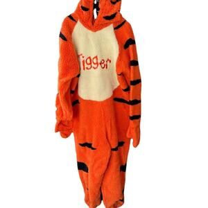 Vintage 90s Disney Store Winnie The Pooh Tigger Adult One Piece Costume XL